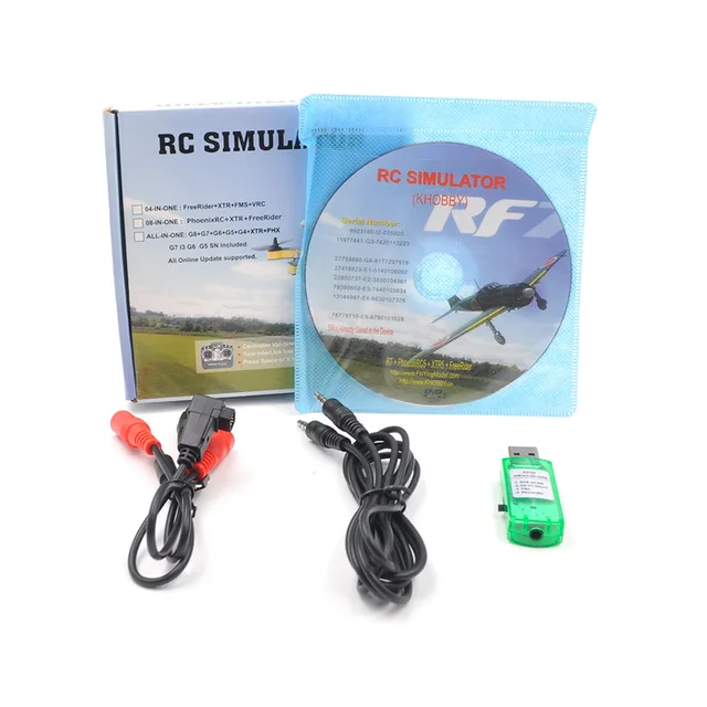 22 in 1 RC Flight Simulator USB Wireless RealFlight G7 G6 Phoenix 5.0 for Flysky i6x FUTABA Radiolink AT9s AT10 Transmitter XTR 1