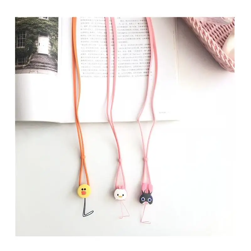 Custom Kawaii Duck mobile phone hand straps Neck Strap Lanyards for keys ID Card Gym USB Hanging Rope lanyard keychain Rinker