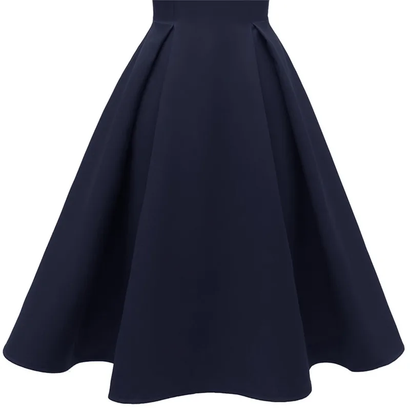 Бордовое элегантное вечернее платье длиной до колен с круглым вырезом темно-синего цвета, а-силуэт, вечернее платье, платье платье с драпировкой De Soiree
