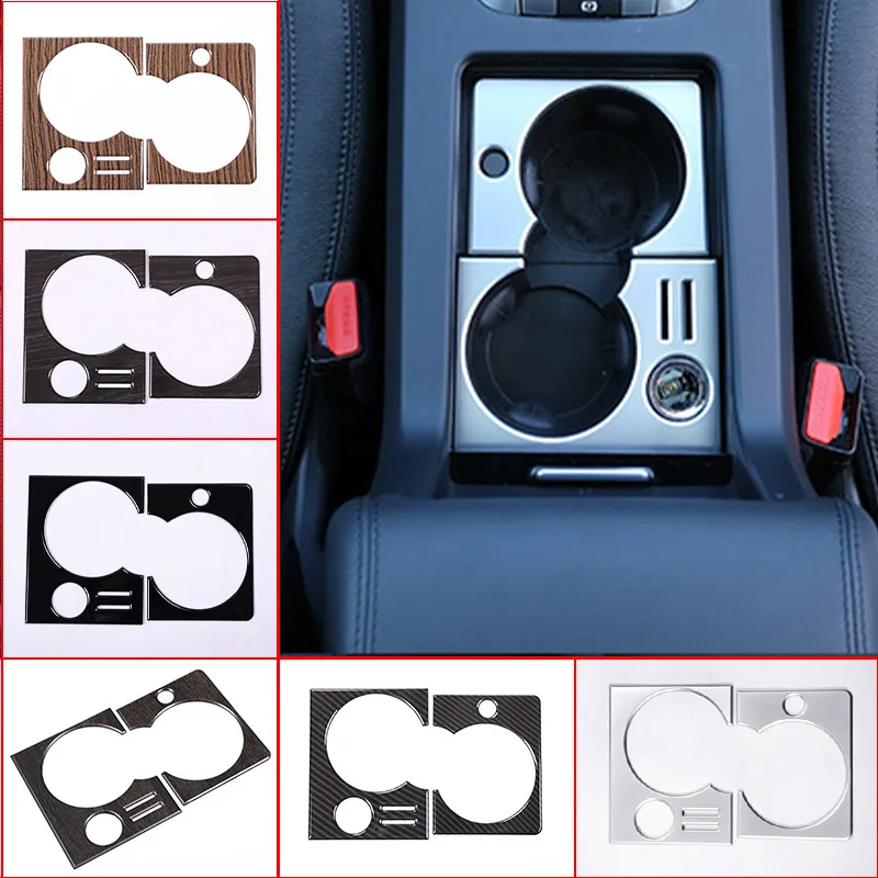

For Land Rover Discovery Sport 2015-19 ABS Central Control Water Cup Holder Decorative Frame Decorative Stickers Car Accessories