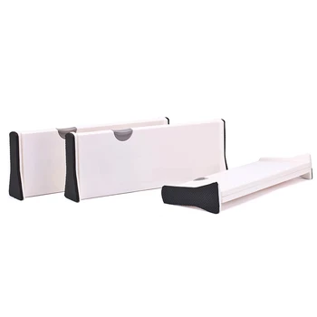 

3Pcs Drawer Dividers Organizer Multiuse Adjustable Drawers Partition Board for Wardrobe-S