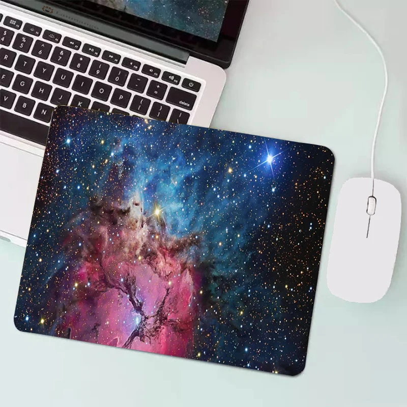 Small Galaxy Mouse Pad Gaming Accessories Space Milky Way Carpet Gamer Completo Varmilo Keyboard Desk Mat tapis souris Mousepad |
