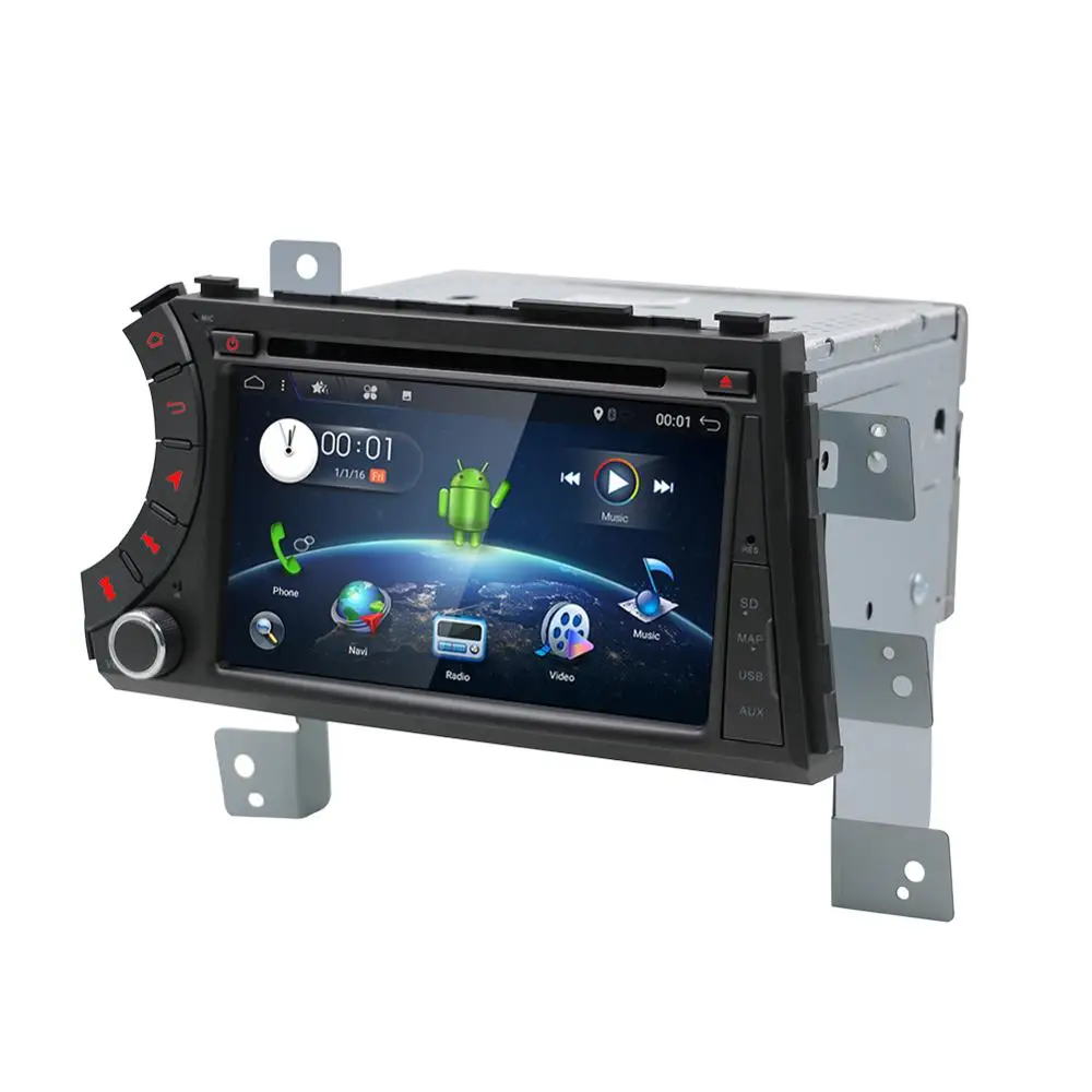 Sale 2 din HD 1024X600 Octa Core Android 9.0 Car DVD Player For SsangYong Kyron/Actyon/Tradie/Koran 2005-2013 GPS Radio Stereo 32G 3