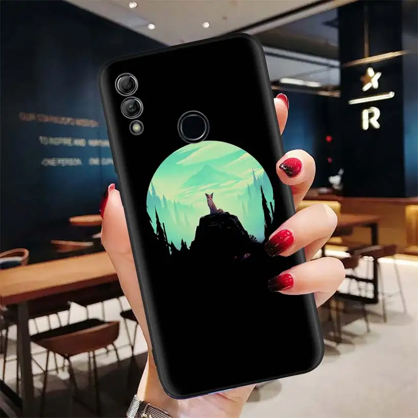 Волшебный с изображением лисенка, кран сова черный чехол для huawei Y9 Y5 Y6 Y7 Honor 10 9 Lite 9X8X8 S 8A фотоаппаратов моментальной печати 7S 7A 10i 20i V20 для телефона с бумажником и Ca - Цвет: BD055-9