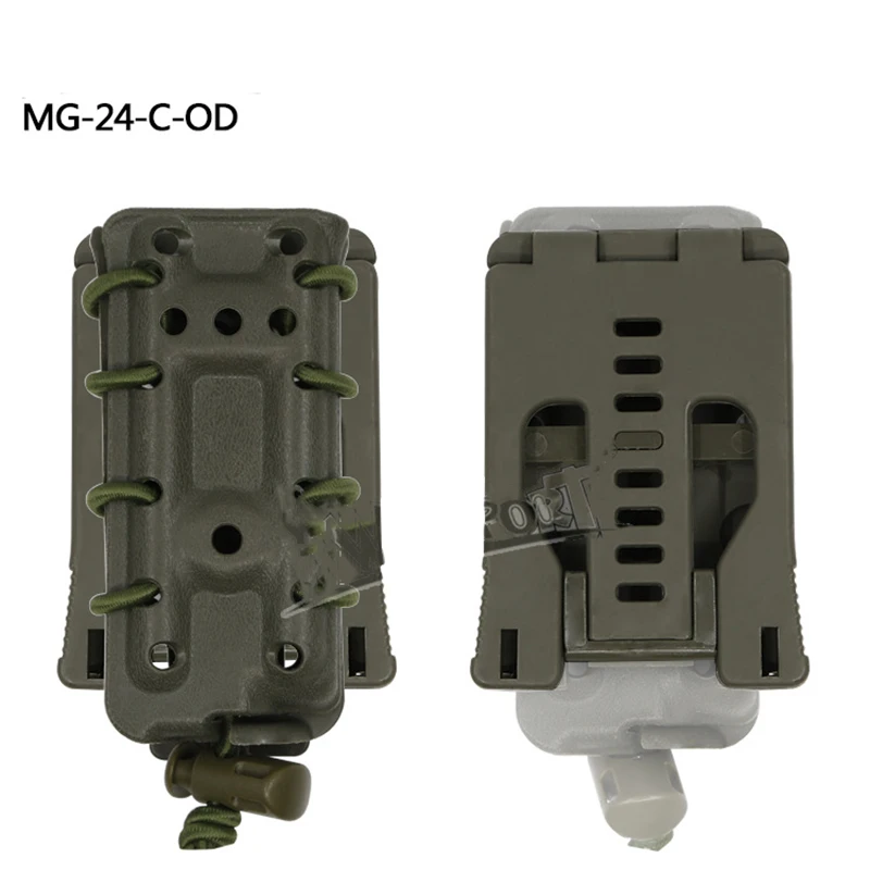 MG-24-C-OD Три версии Molle тактических подсумок в стиле милитари мешочек Быстрый Чехол для кружек быстро прикрепить поддерживающий ремень клип сумка для амуниции 9 мм - Цвет: MG-24-C-OD