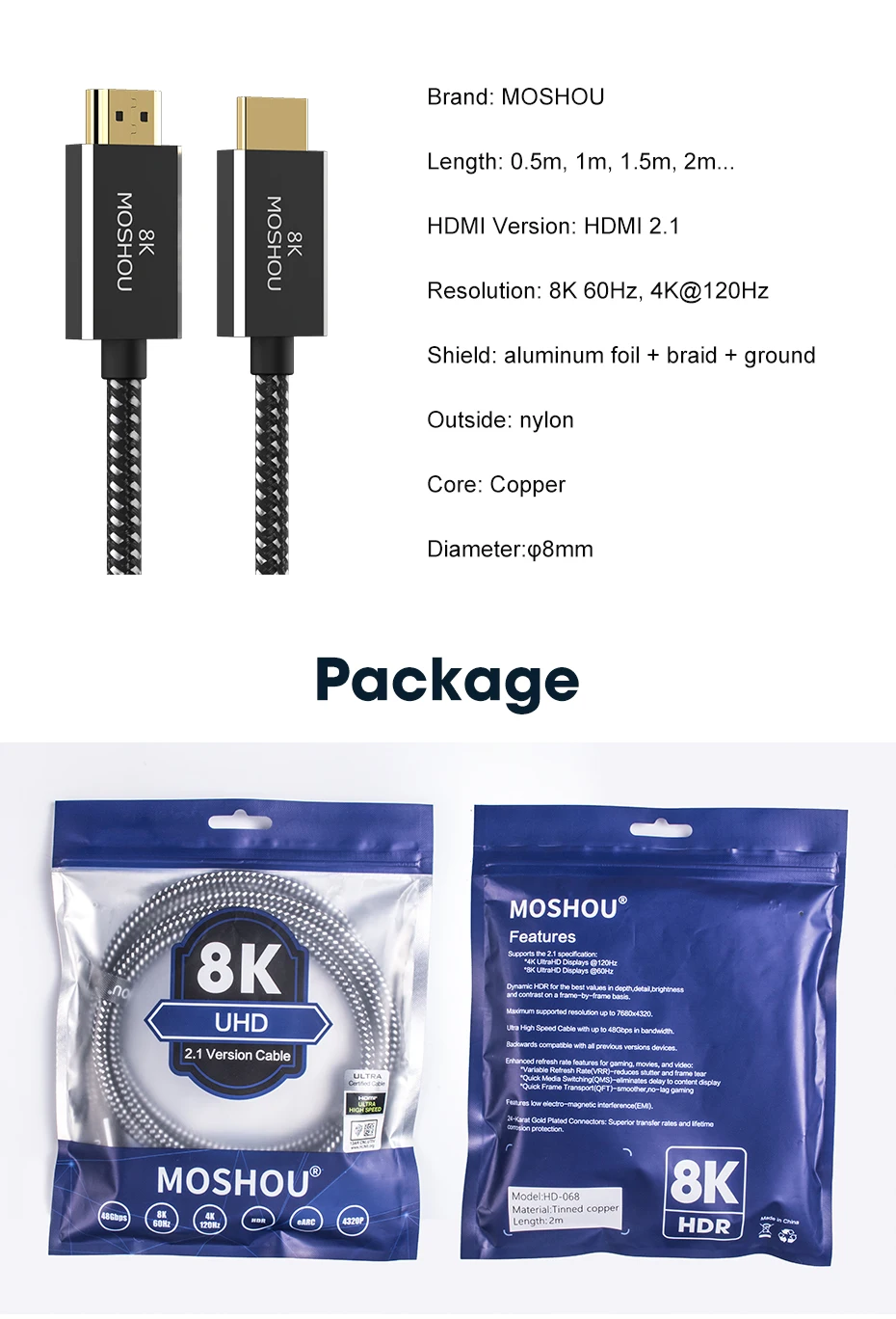 120hz, 48gbps, para amplificador, tv, ps4, ps5,