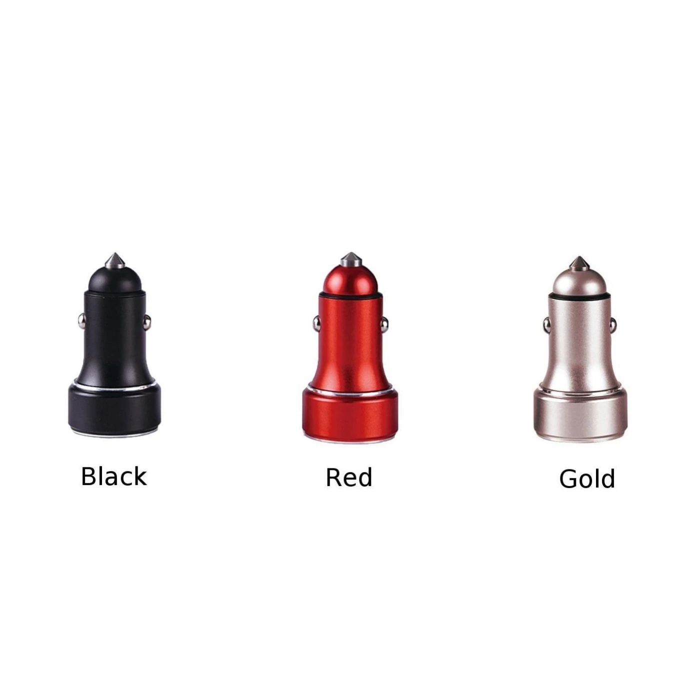 Car Auto Cigarette Lighter Mobile Phone Charger 12-24V Dual USB Digital Display