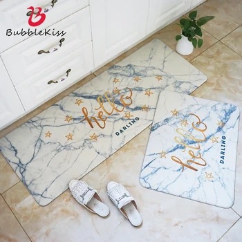 

Bubble Kiss Anti-Slip Nordic Style Carpet Marble Patterned Living Room Rug Oil-Proof Kitchen Long Carpet Home Decor Bedroom Rug