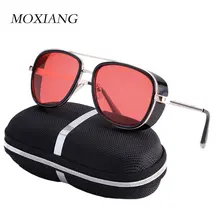 Железный человек 3 TONY stark мужские солнцезащитные очки, Ретро стиль Роскошные Брендовые очки винтажные дизайнерские солнцезащитные очки Oculos Masculino Gafas de