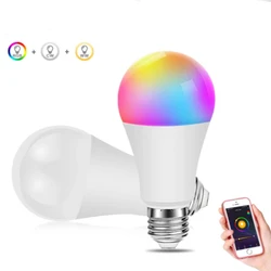 Wifi Smart LED Bulb 15W RGB Color Changing Light Dimmable LED Lamp Work with Alexa Google Voice Control1 Wifi Smart LED Bulb 15W RGB Color Changing Light Dimmable LED Lamp Work with Alexa Google Voice Control1