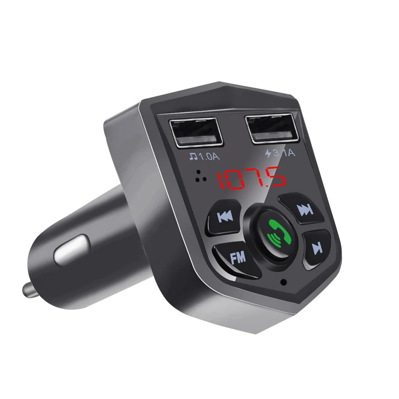 DC 12-24V Автомобильный bluetooth-комплект MP3-плеер fm-передатчик двойной USB 3.1A автомобильное зарядное устройство дисплей напряжения Micro SD TF воспроизведение музыки