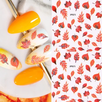 

1 Sheet Marple Flowers Pattern 3D Nail Stickers Colorful Nail Art Transfer Sticker Decals Design Tip Wrap Slider Nail Art Decor