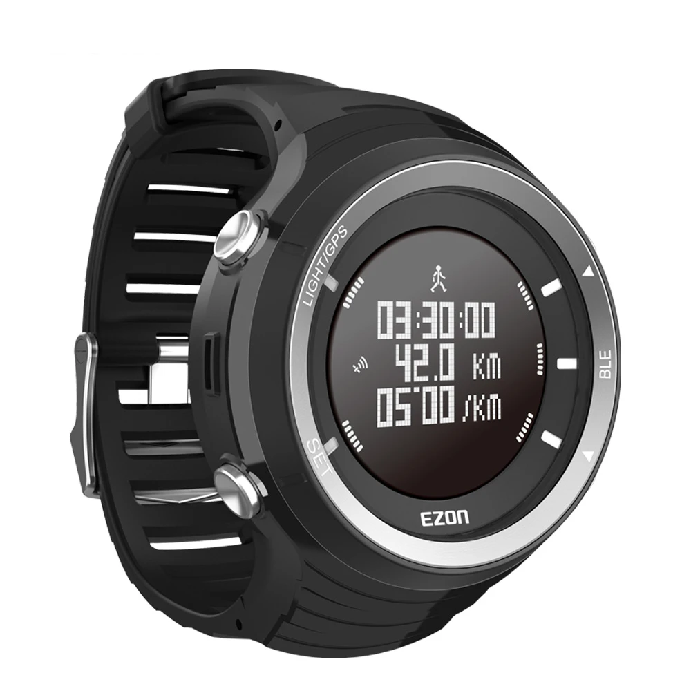  GPS HRM Heart Rate Monitor Sport Fitness Watch Outdoor Hiking Running Sport Calories Pedometer Blue - 4000156036798