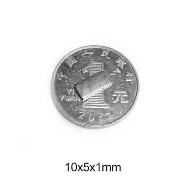 

50~1000pcs 10x5x1 Rare Earth Magnet Thickness 1mm Small Rectangular Block Magnets 10x5x1mm Permanent Neodymium Magnetic 10*5*1