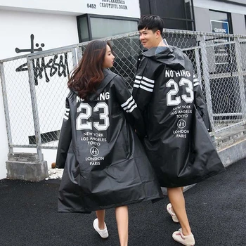 

Tide brand transparent raincoat female Korean Japanese fashion female coat version windbreaker adult walking male poncho