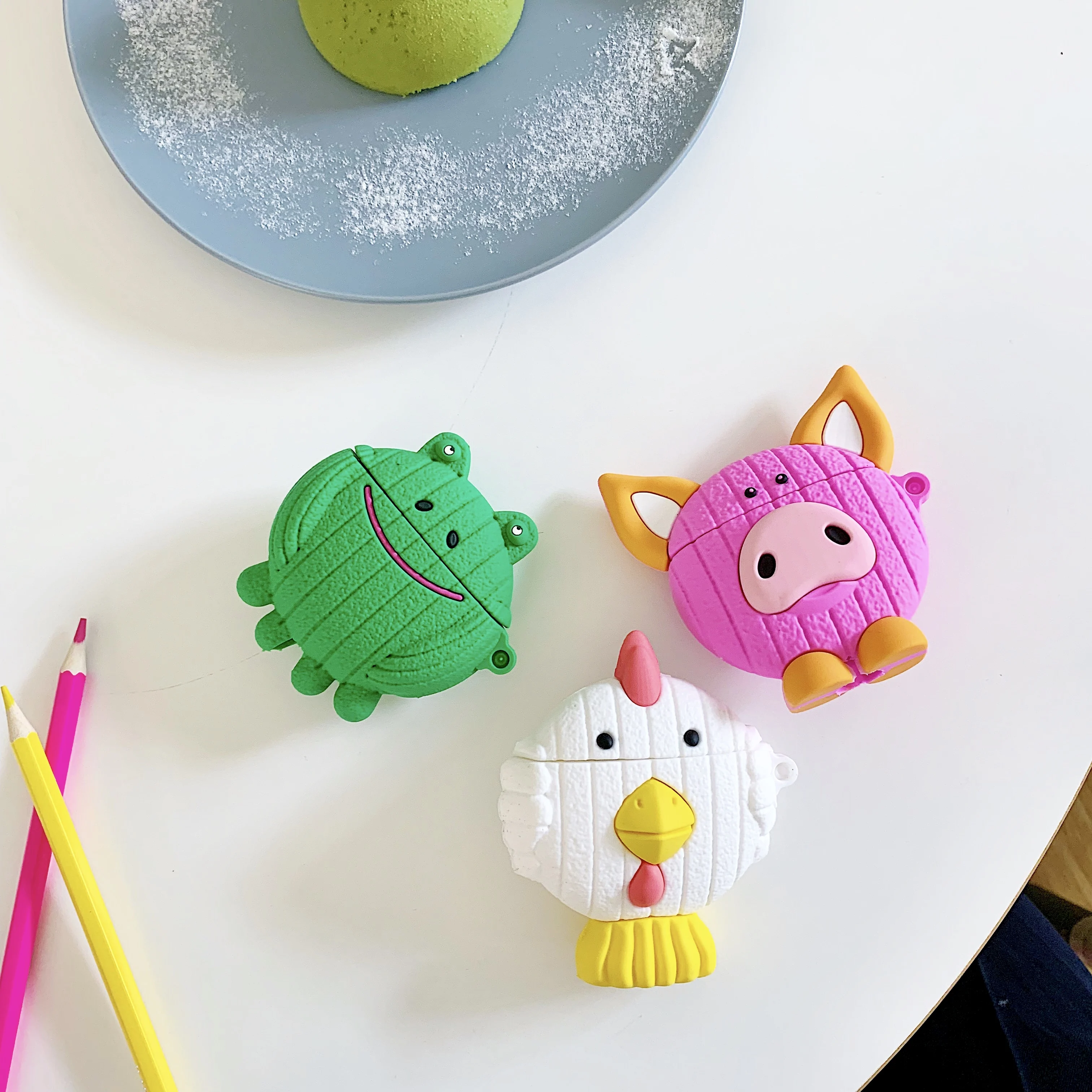 

animal-shaped For Airpods Case Bluetooth Earphone anti-fall Protective Cover for Airpods Headset Charging Box protector cases