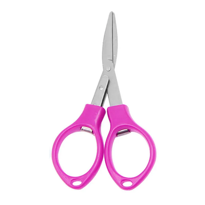 

Stainless Steel Folding Scissors Fishing Scissor Keychain Camping Mini Cutter R9JF