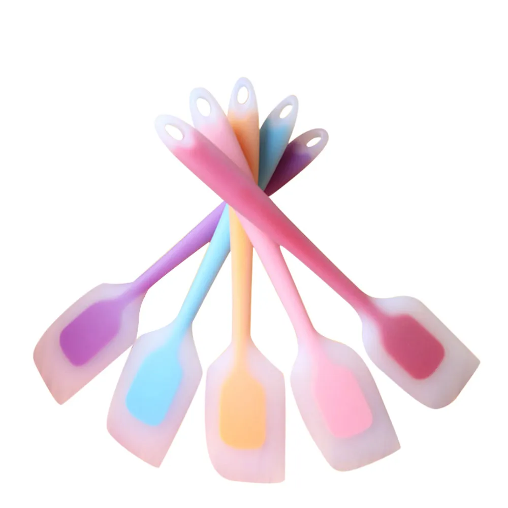  Kitchen Silicone Cream Butter Cake Spatula Mixing Batter Scraper Brush Butter Mixer Cake Brushes Ba