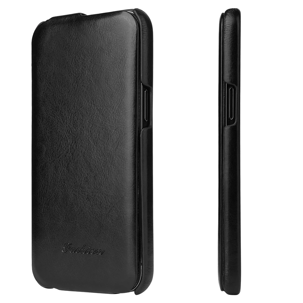 Vertical Flip PU Leather Case Cover Pouch For Apple iPhone 16 13 12 Mini 11 14 15 12 Pro /12 Pro Max XS XR 7 8 se2