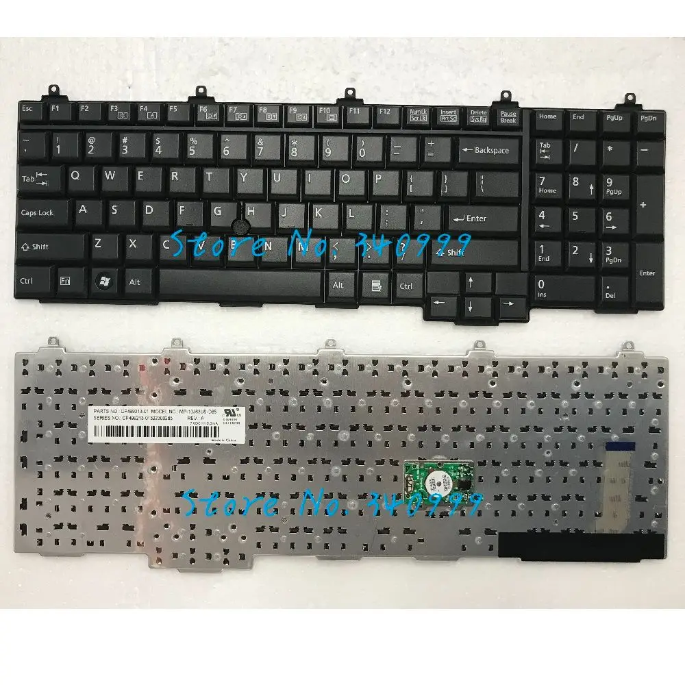 Teclado para Fujitsu Lifebook E751 us Cp499921101 Novo