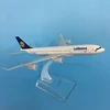 JASON TUTU 16cm Lufthansa Airbus A340 Airplane Model Plane Model Aircraft Diecast Metal 1/400 Scale Planes Dropshipping 5