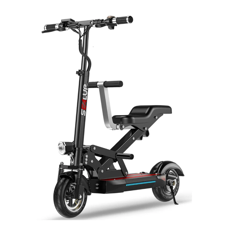 10 дюймов самокат складной Родитель Ребенок Электрический высокой мощности