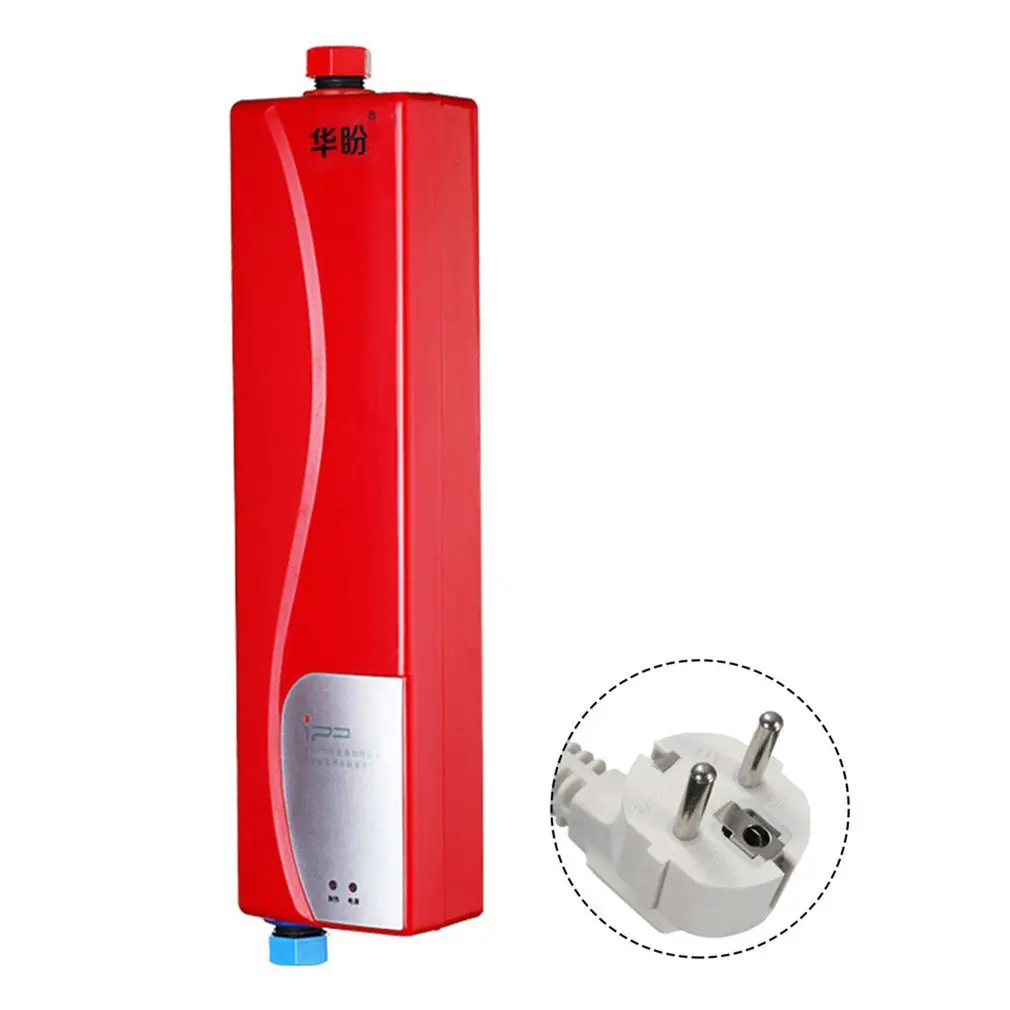 Универсальный мгновенный нагрев Тип кухня Po электрический водонагреватель для Хо использования удерживайте использовать 3000 Вт высокой мощности водонагреватель - Цвет: without shower kit