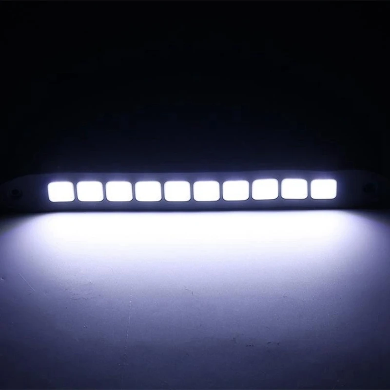 2X дневные ходовые огни светодиодные дневные ходовые огни светильник тумана Cob полосы светильник s гибкий авто дальнего света Лампа для поворотного сигнала Водонепроницаемый 12V