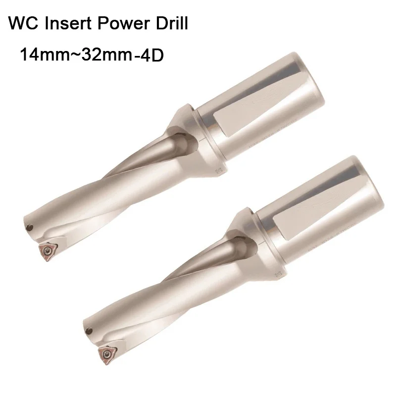deliever ZD04 14 мм-32 мм WC Тип дрели для 4D U бурения с мелким отверстием Индексируемые четыре двойные вставки сверла