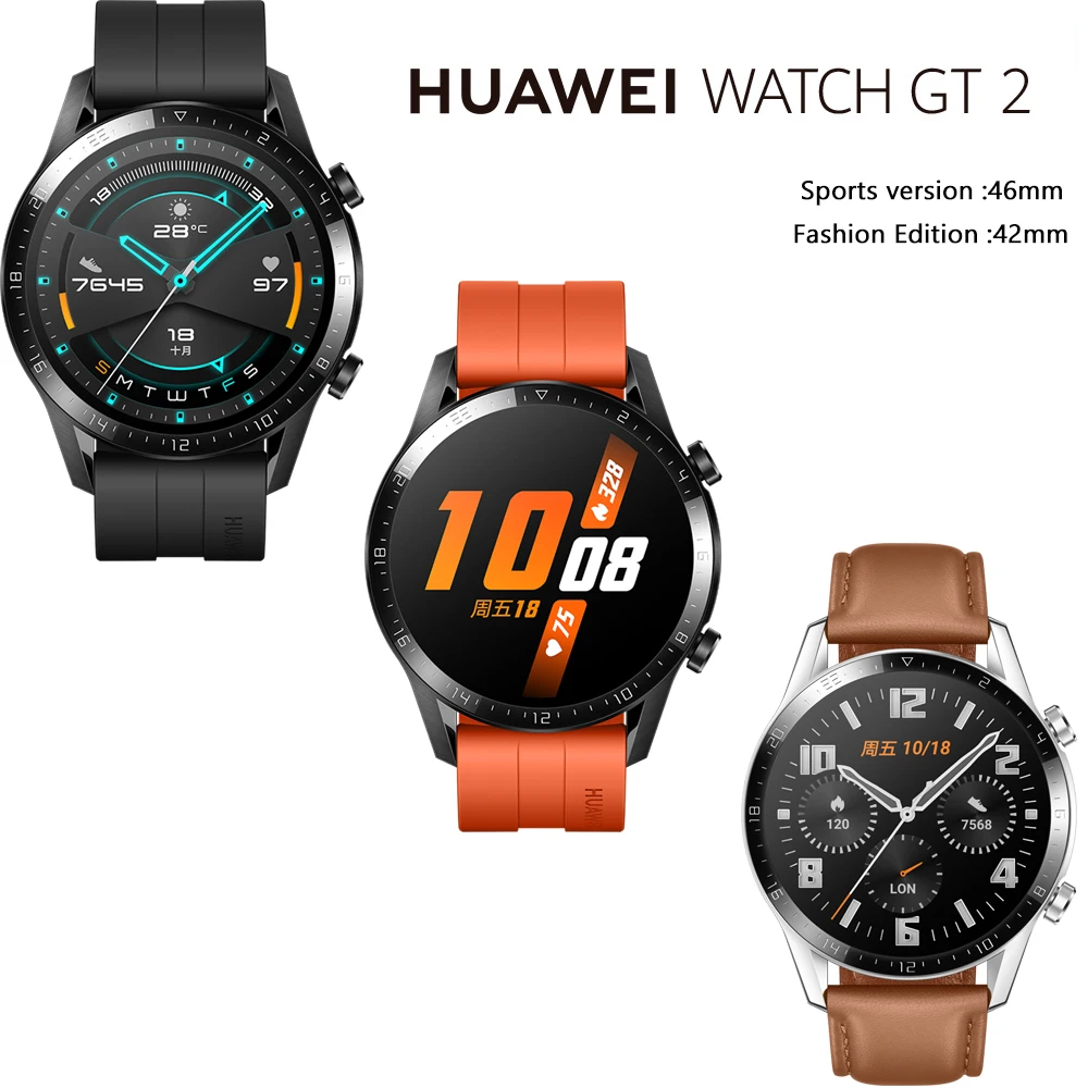 Умные часы Huawei Watch GT 2 трекер кислорода в крови spo2 Bluetooth 5 1 телефонные звонки