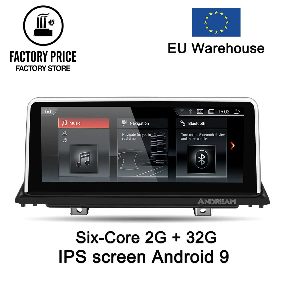 Clearance 10.25" Six-Core Android 9 4G+32G  Car multimedia for BMW X5 E70 X6 E71 Bluetooth GPS Navigatio 0