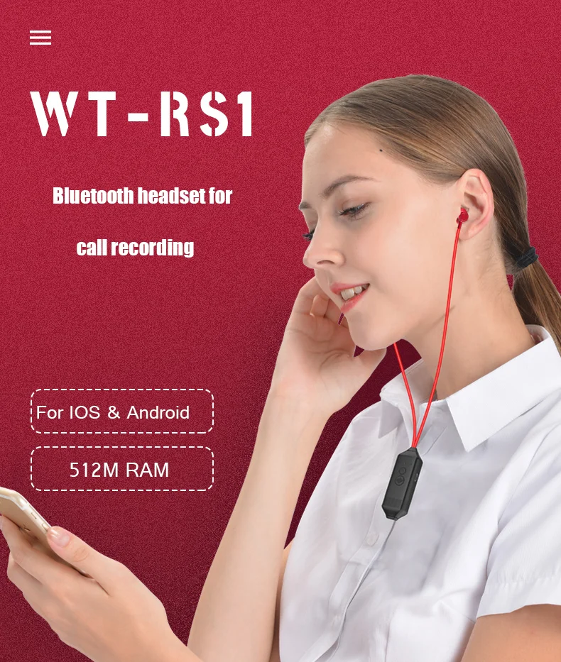 Bluetooth 5.0 Call Auto Recording 