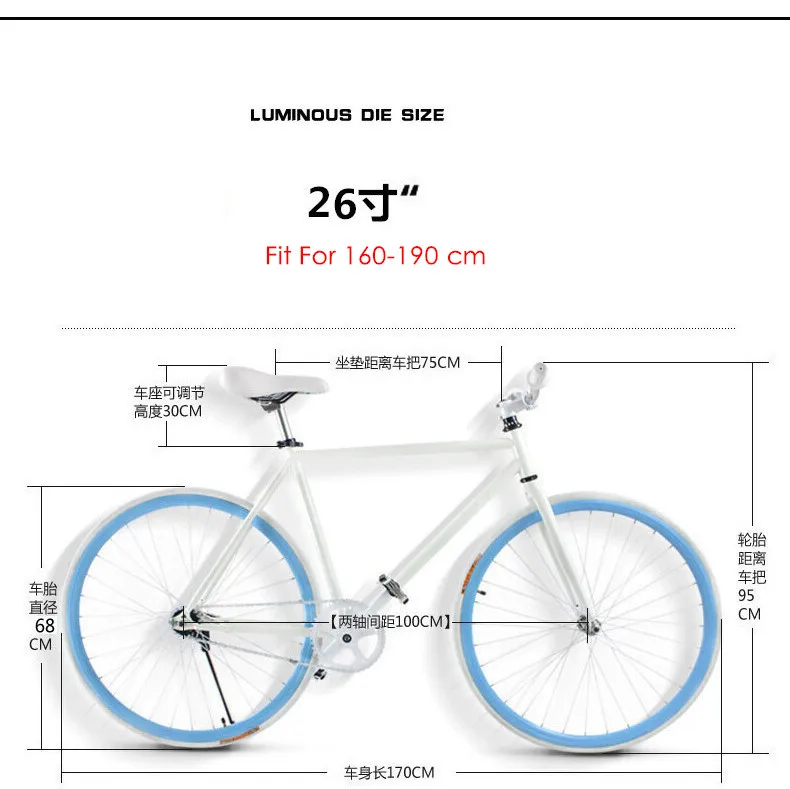 Cheap New X-Front brand Luminous High-carbon steel fixed gear Bike 700C students bicycle down road retro bicicleta 3