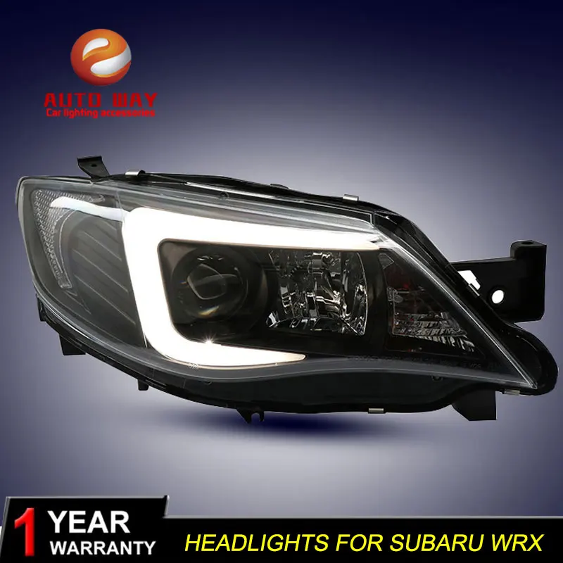 Автомобильный Стильный чехол на голову для Subaru WRX фары 2005-2012 светодиодный Subaru WRX фары DRL Двойной Луч би-ксенон HID
