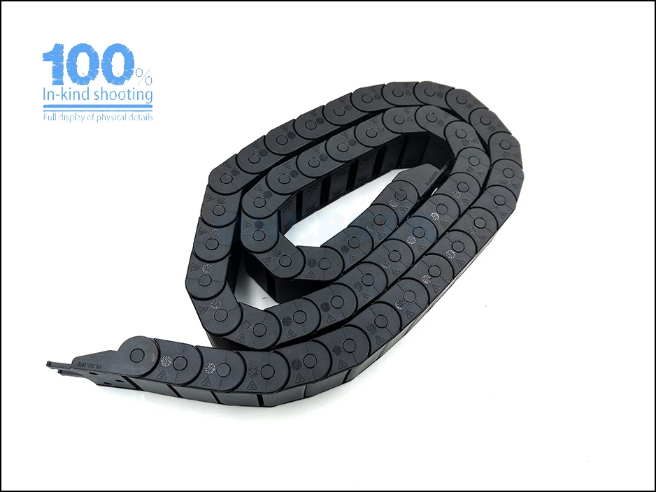 1 Meter 15x30mm Drag Chain Wire Carrier Cable Semi Closed Open Inside Conveyor Towline For CNC Router Machine Tools Freeshipping 12