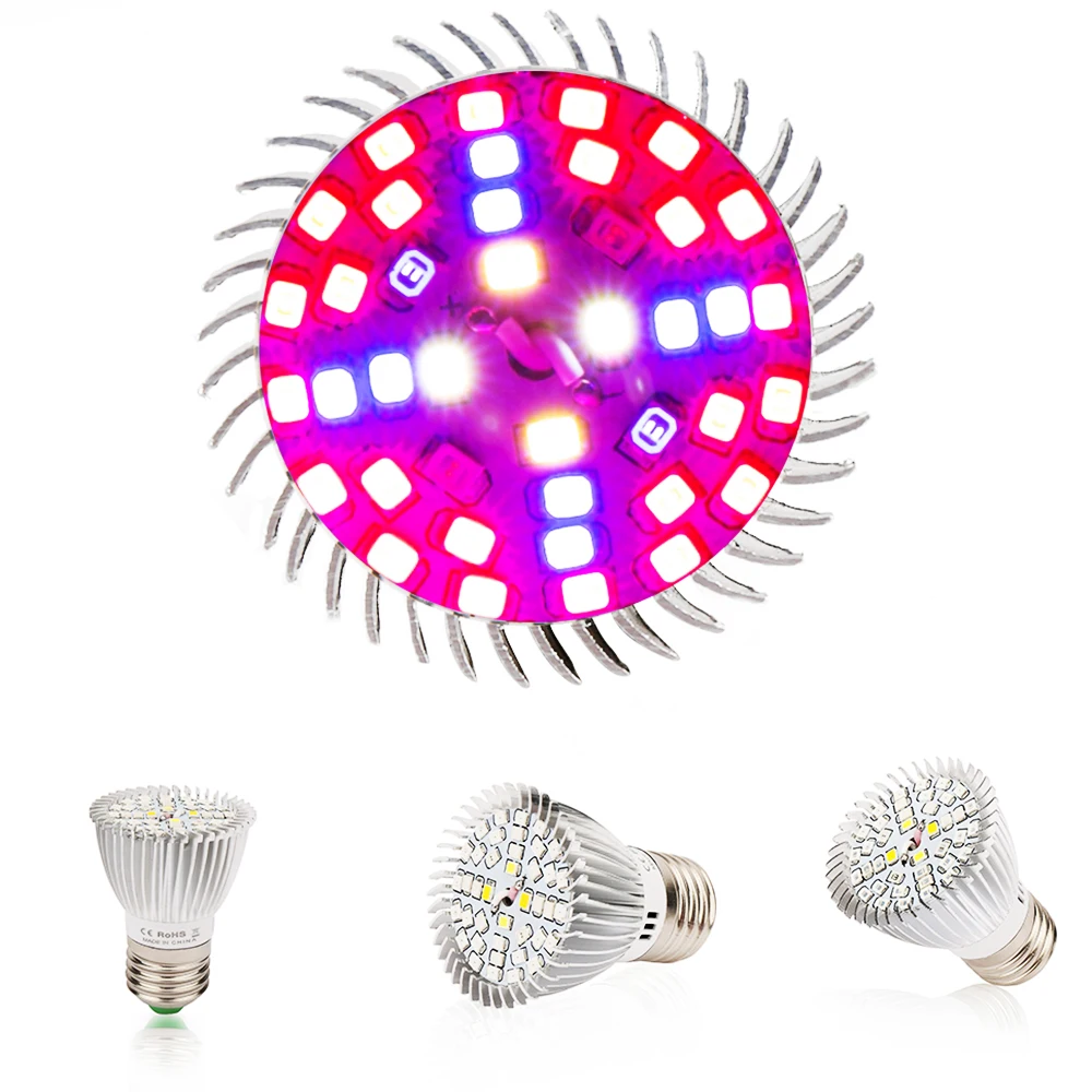 

40W E27 LED Grow Light Full Spectrum for Indoor Plants Hydroponics LED Grow Light Full Spectrum Phyto Lamp LED Bulbs For Plants