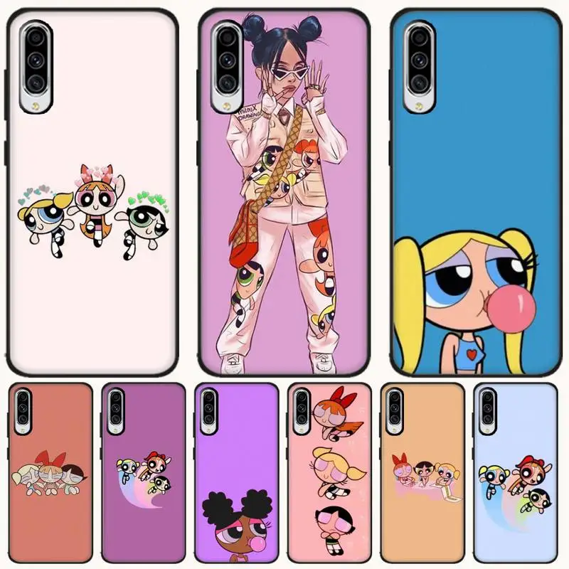 Милый чехол Powerpuff для девочек чехлы Etui Samsung Galaxy A10 A20 A30S A40 A50 A51 A70 A71 Note 8 9 10 |