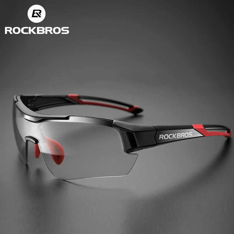 ROCKBROS Photochromic Cycling Glasses Bicycle Outdoor Sports Sunglasses Discoloration Glasses MTB Road Bike Goggles Bike Eyewear