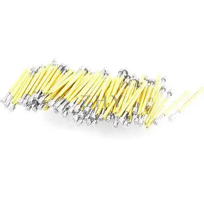 

100 Pcs 975H 1.5mm Serrated Tip Diameter Spring Testing Test Probes Pins