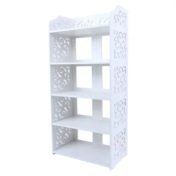 

Home Carved Shoe Cabinet Storage Organiser Simple Household Shoe Rack Stand Bookshelf Display Home Furniture【US Warehouse】