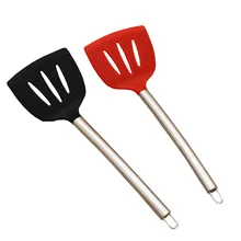 Производители оптом настраиваемый силикагель антипригарный горшок lou chan из нержавеющей стали Ручка шпатель высокая термостойкость