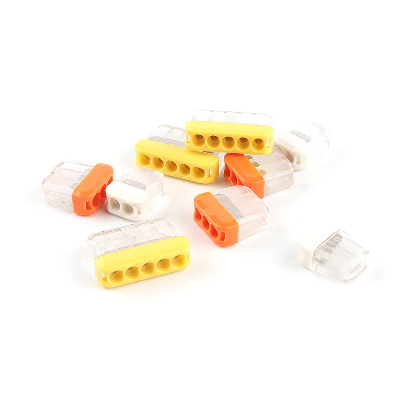 Mini Quick wire splicing Connector 2/3/5 pin AWG 20-14 Compact Push-in Conductor Wiring Connector Terminal Block 0.5-2.5mm2 wire connector terminals wire connector electrical connectors electrical connector cable connector