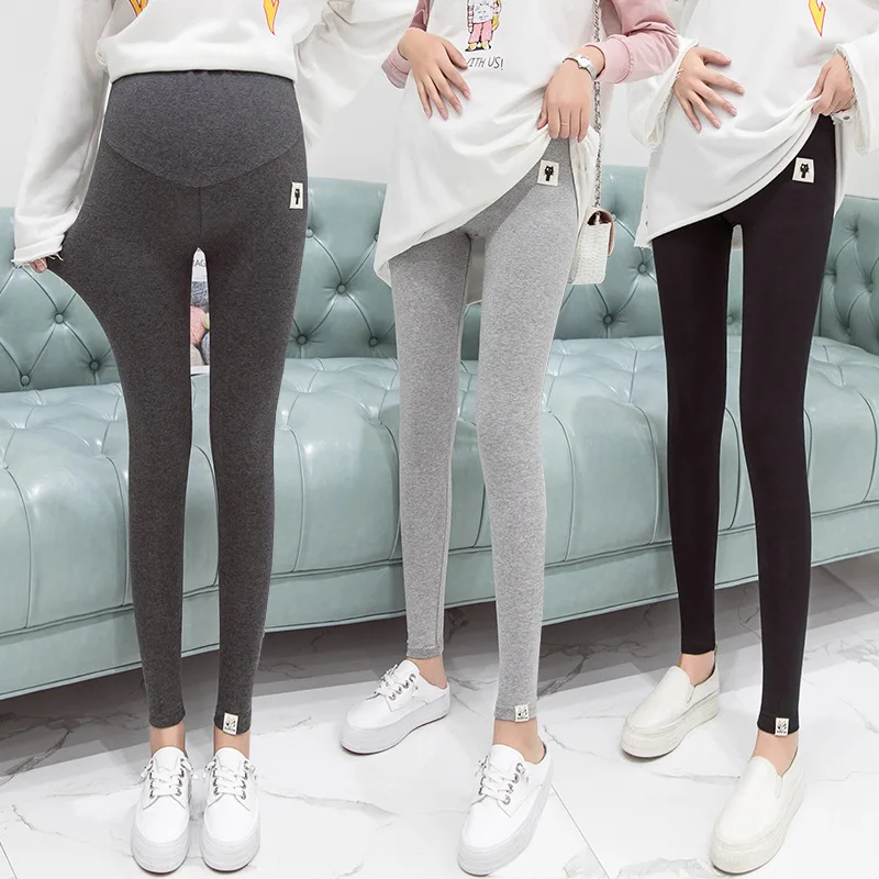 Thick Pregnant Women Autumn Pregnancy Pencil Pants Spring Winter Casual Maternity Legging Elastic Waist Belly Legging Clothes