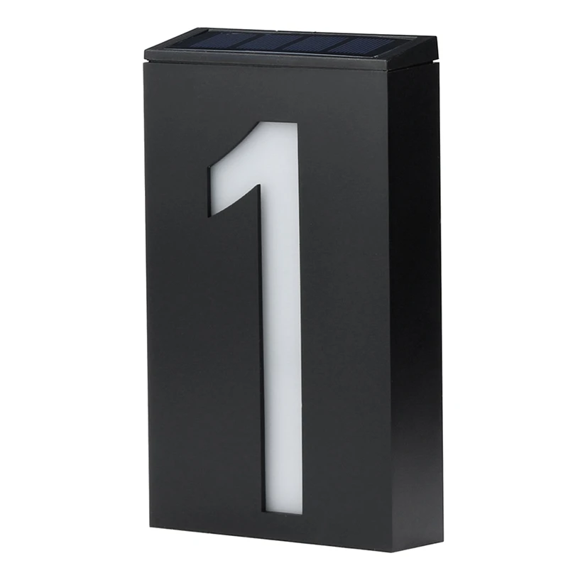 

Solar Power Led Light Sign House Hotel Door Address Plaque Number Digits Plate Lampes Solaires Led Solar Lamp Outdoor Home