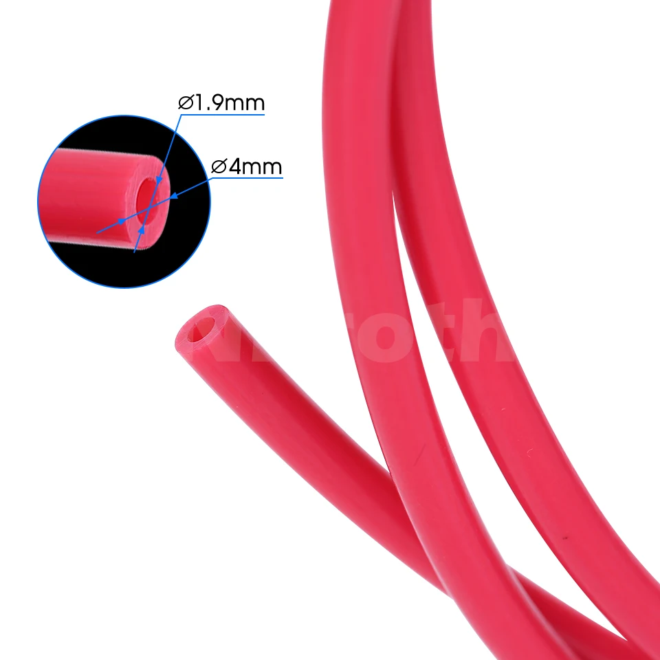 1 м ПТФЭ трубка TL-Фидер hotend Rostock Bowden экструдер 75 мм Филамент ID 2 OD 4 клонированная