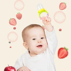 1Pcs Fresh Food Nibbler Rattle Baby Pacifiers Feeder Kids Fruit Feeder Nipples Feeding Safe Baby Supplies Nipple Teat Pacifier