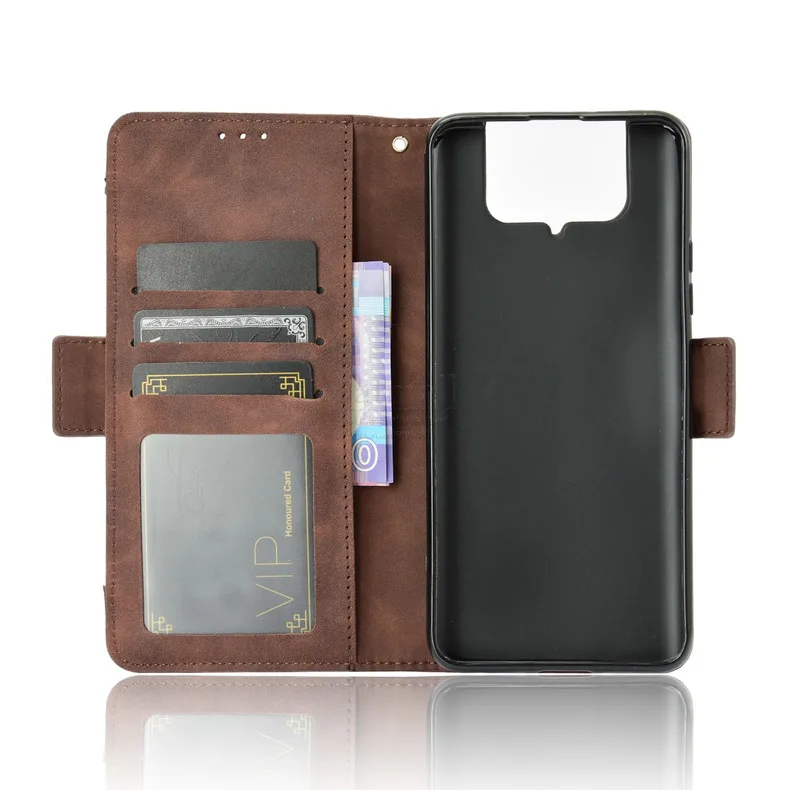 capa carteira para asus zenfone pro capa flip de couro com fechamento bolsa com espaço para cartões