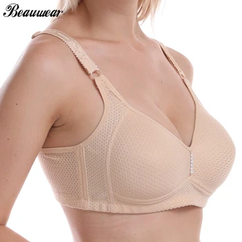 

Beauwear Sexy Wireless Underwear Bras for Women Unlined Push Up Bra Big Size A B C Cup 36 38 40 42 Wire Free Lingerie Bralette