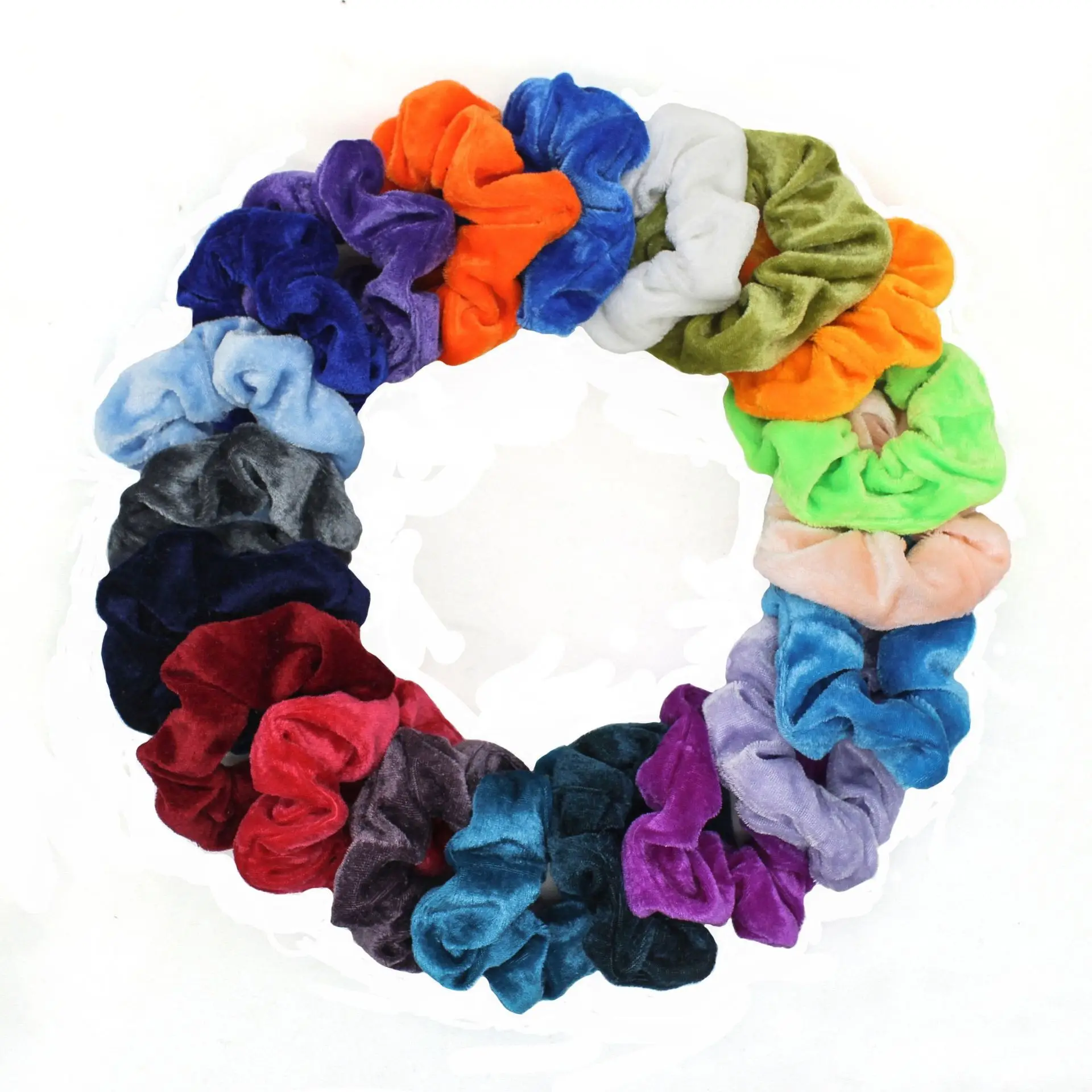 Корейские Бархатные резинки для волос чистого цвета, эластичные резинки для волос, одноцветные женские головные уборы для девушек, аксессуары для волос с конским хвостом