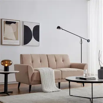 

Modern ployester fabric sofa 71"W Beige